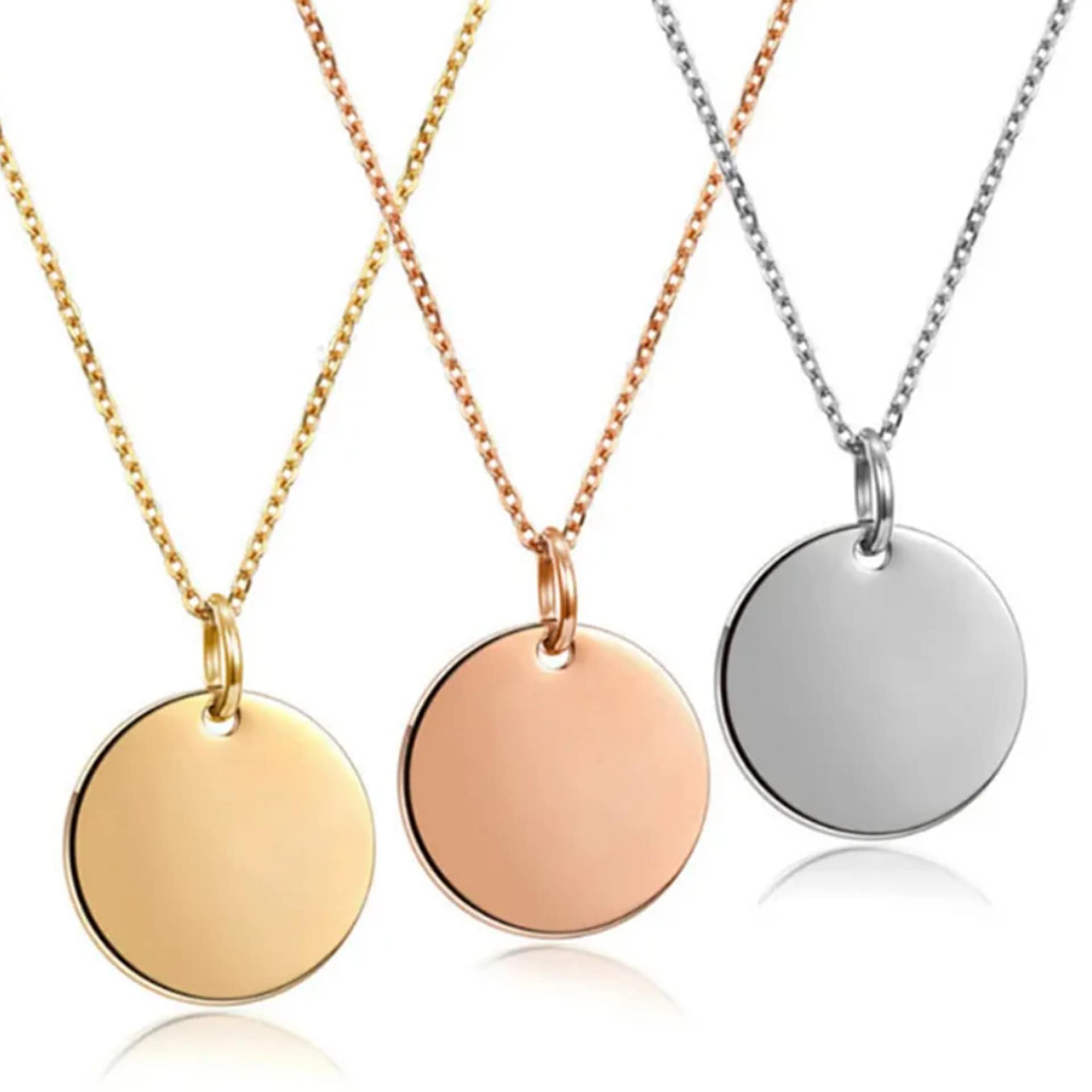 Circle (Solid) Charm Necklace