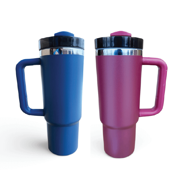 30oz Tumbler with Handle CHROME