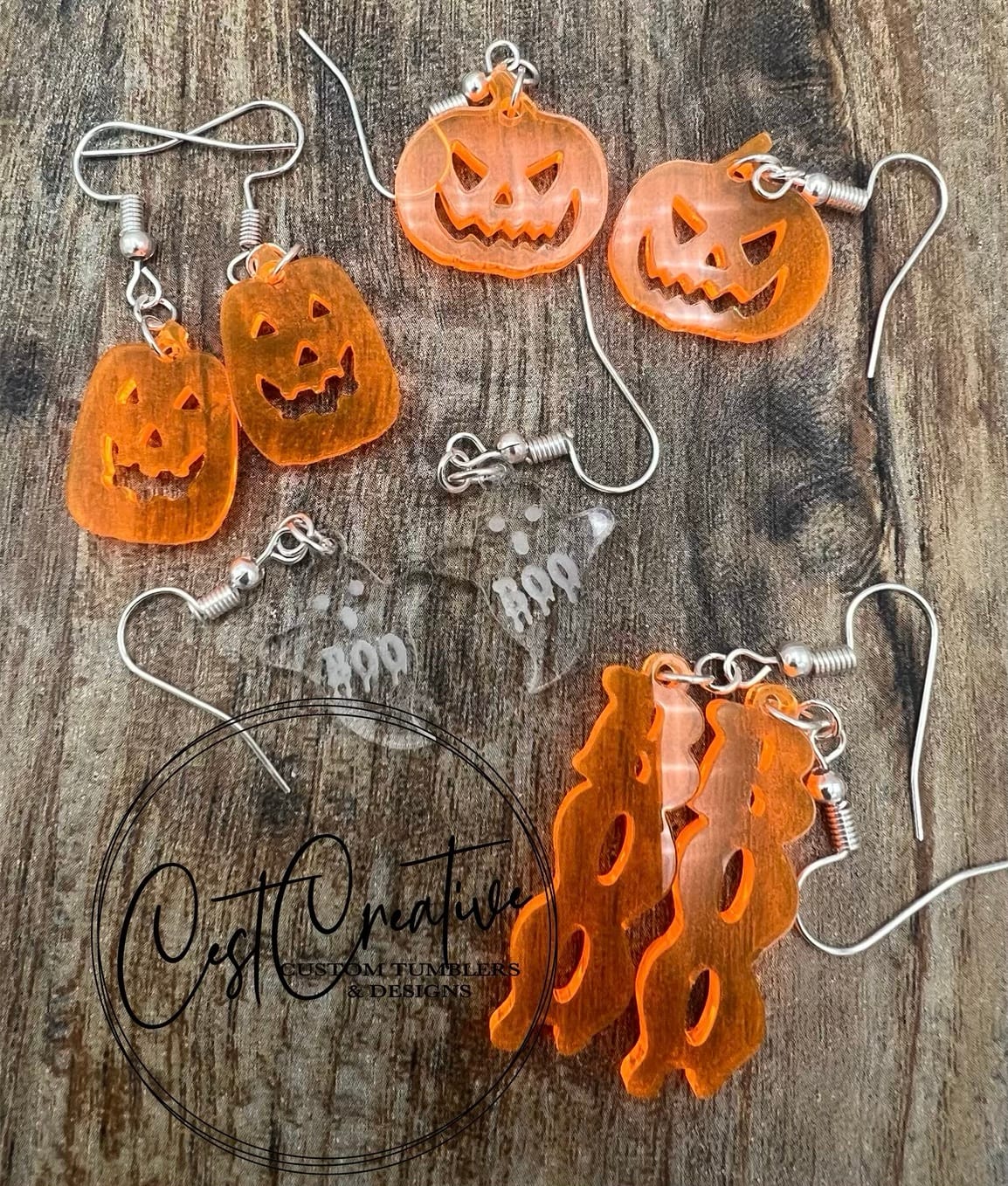 Acrylic Halloween Earrings