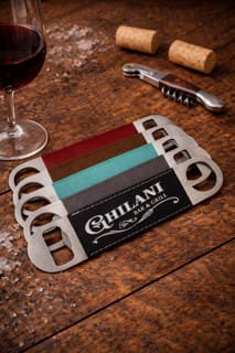 Leatherette Metal Bottle Opener