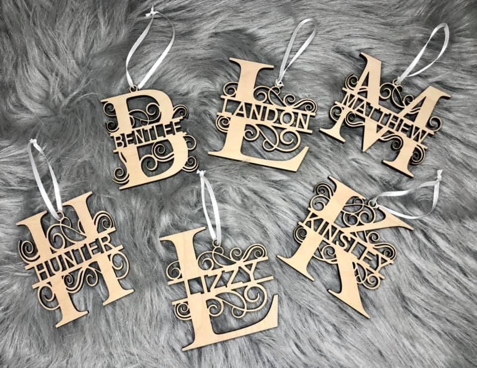 Ornaments - Wooden Names | Family