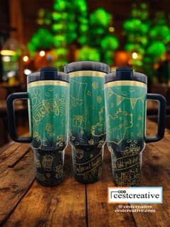 Engraved Tumbler 40oz Handle