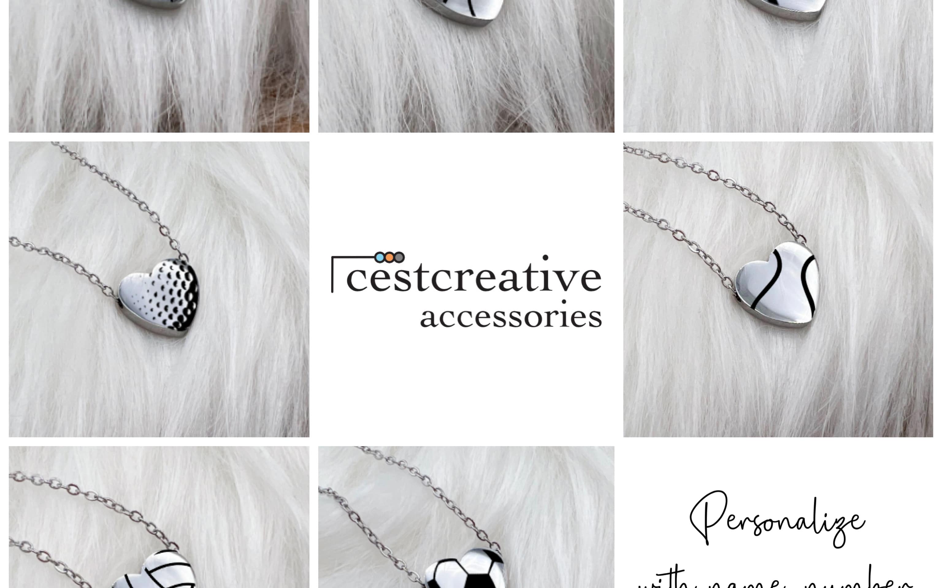 Heart Charm Necklace - Sports