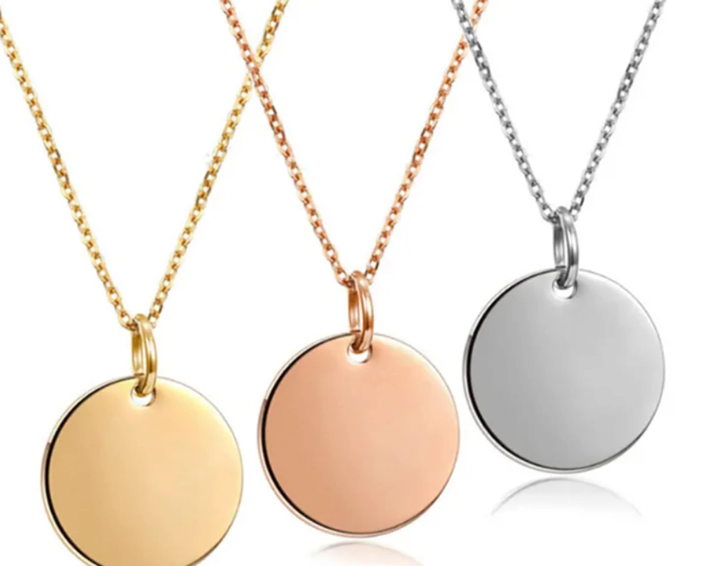 Circle (Solid) Charm Necklace