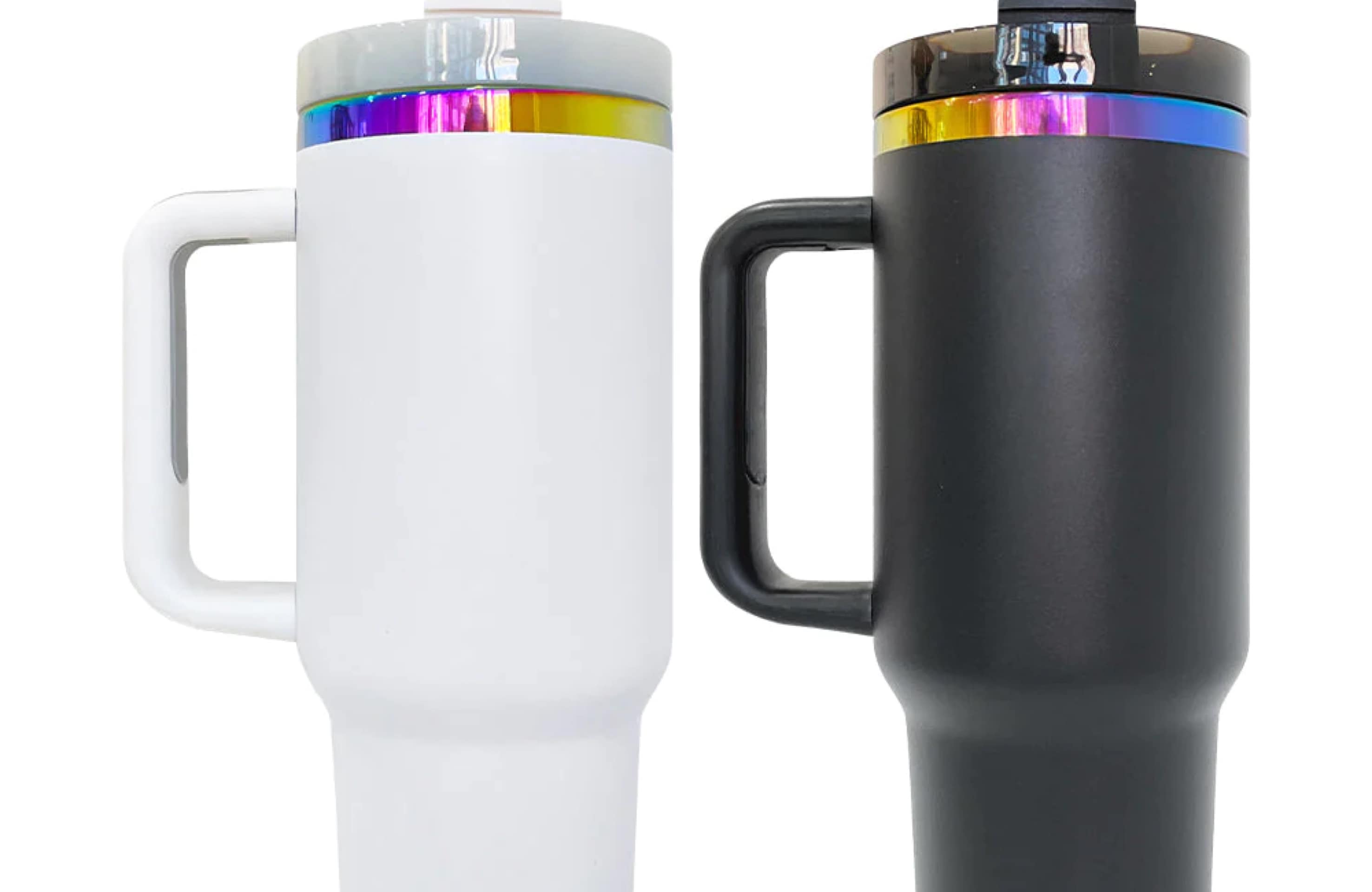 30oz Tumbler with Handle 2.0 RAINBOWS